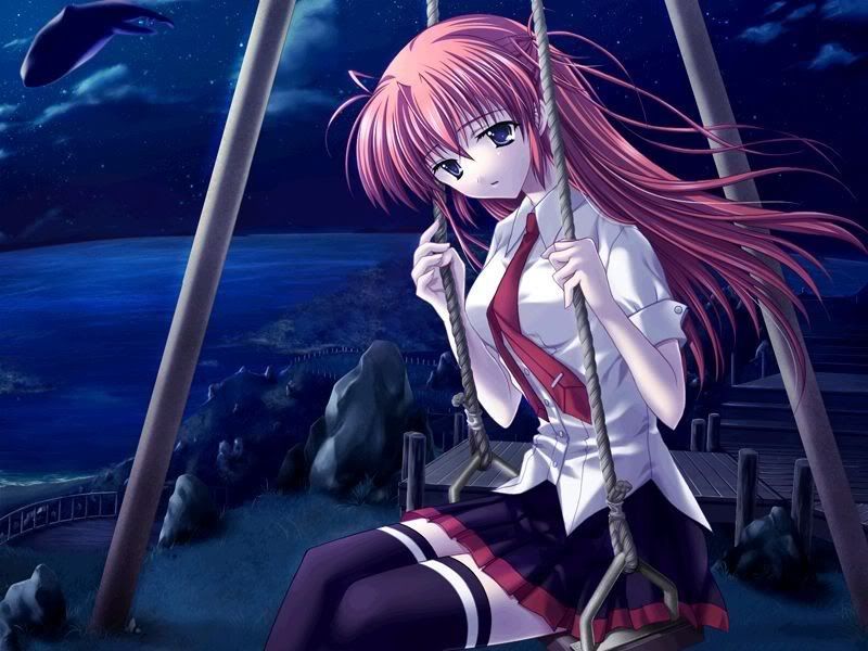 red anime school girl red anime school girl