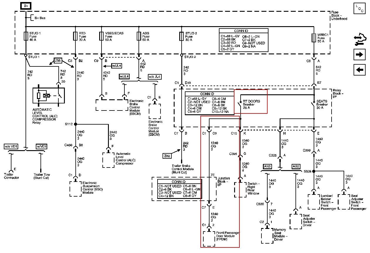 Circuit Electric For Guide: 2007 cadillac escalade wiring diagram