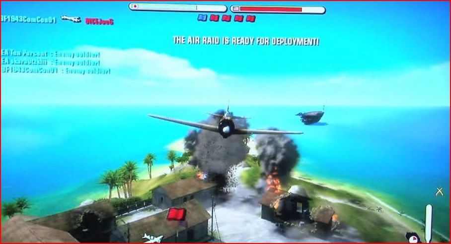 Bomb Drop Bomb Dropping from Rear View