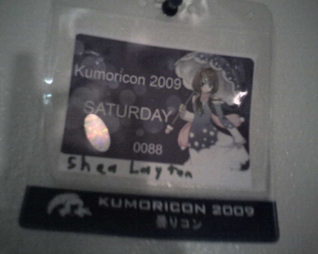 Saturday Only Badge from KumoriCon 09