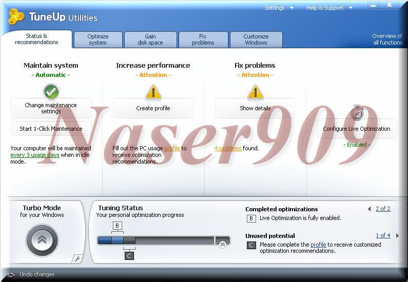 TuneUp Utilities 2011 v10.0.3000.101   