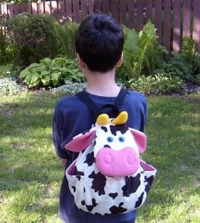 back cow bag
