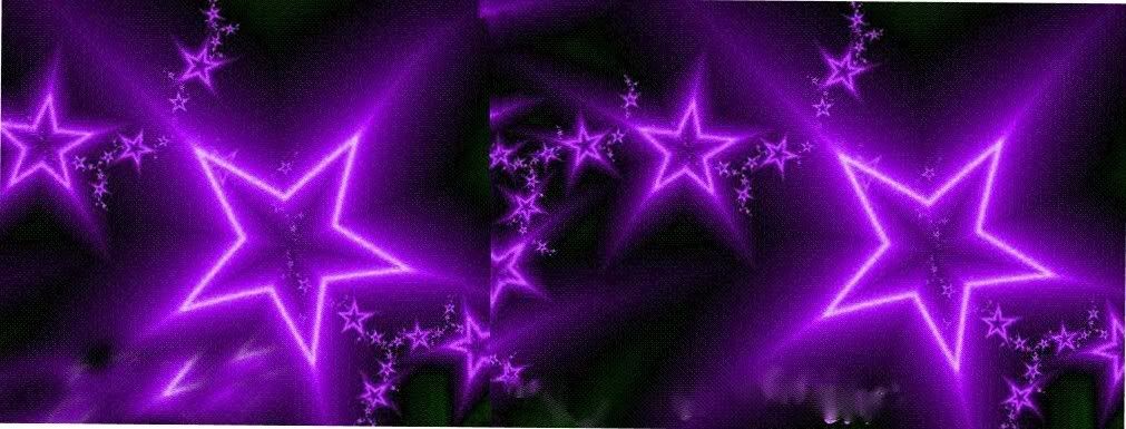 Purple Stars Border