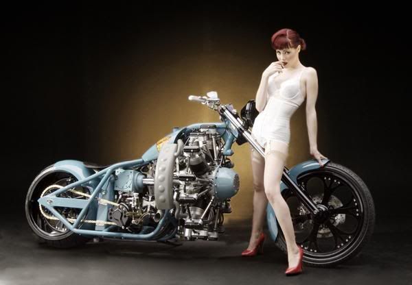 Pin Up On Bike. about the pinup girls but