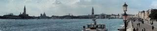 A panoramic view of Venice, Italy.