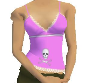 Skull Cami (Pink) Front