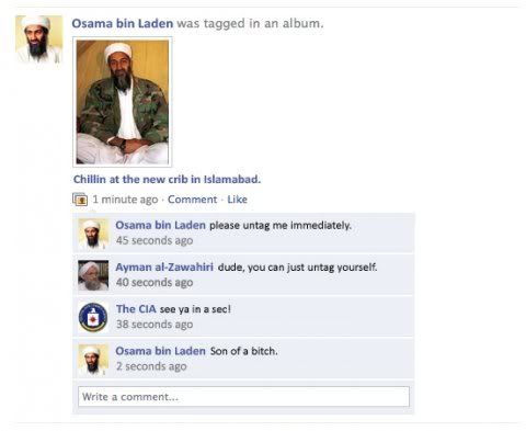 Osama in Laden Facebook page. Osama+facebook Bin laden