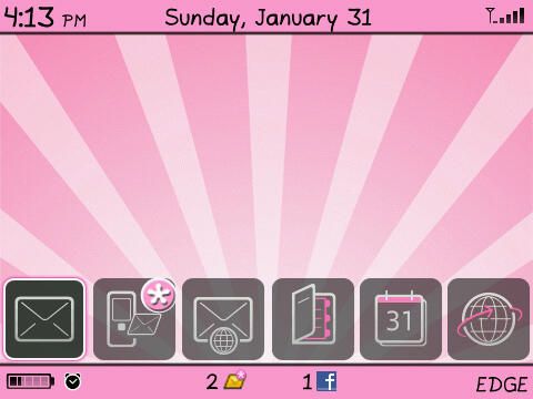 Pink Blackberry Bold 9700 Series Theme 2.