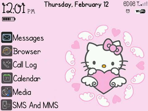 Free Free Blackberry Themes Hello Kitty