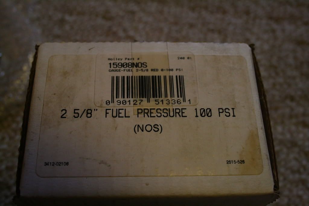 FS brand new autometer / NOS Fuel pressure gauge mechanical VW