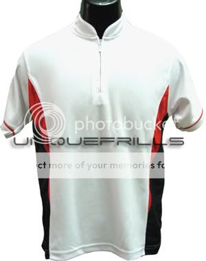 Impress White Running Dri Fit Mens Golf Tennis Cycling Polo Tee T