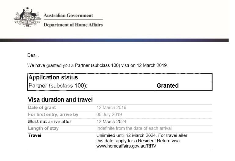 Offshore Subclass 309/100 partner visa has been approved. Now what ...